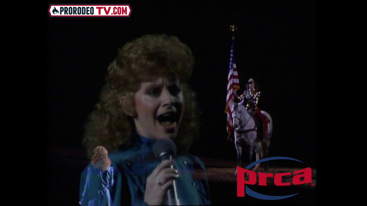 NFR 1984 Reba McEntire Sings The National Anthem