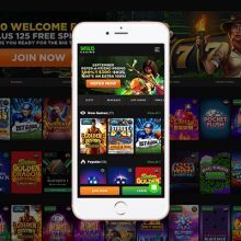 Wild Casino mobile new screen