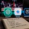 AI as A Betting Tool ChatGPT Gemeni and Perplexity Logos With Notes